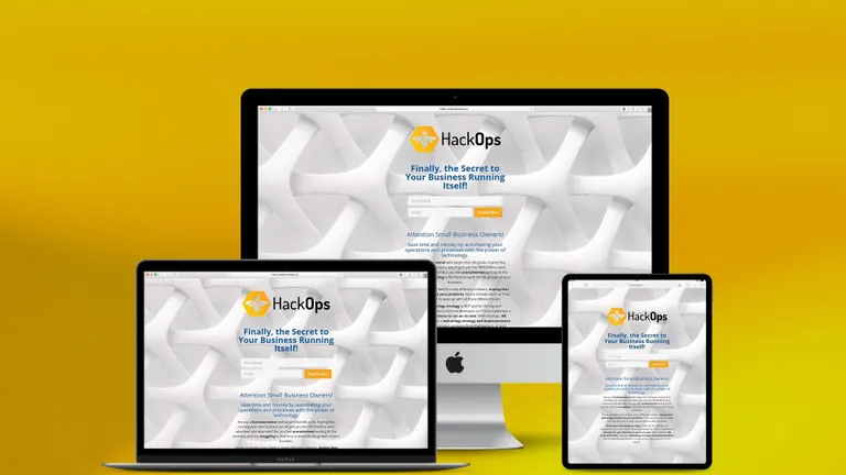 Website design for Hack Ops