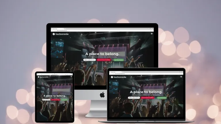 Website design for Harborside Church
