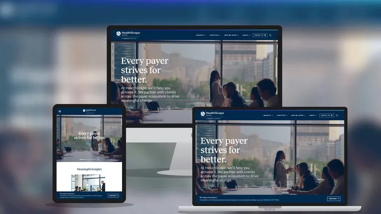 Website design for Healthscape