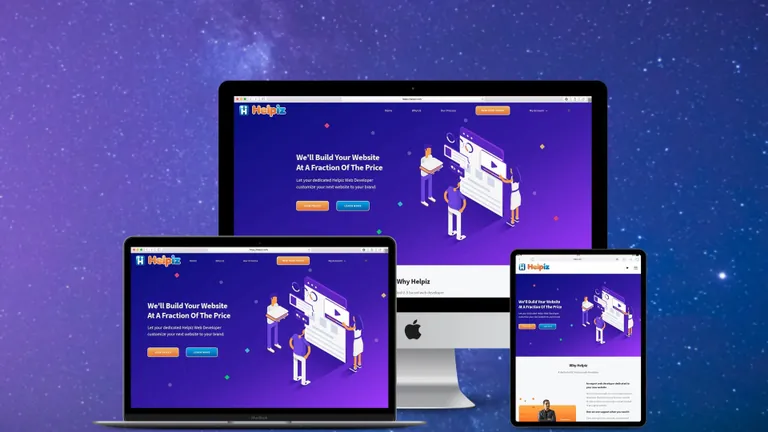 Website design for Helpiz