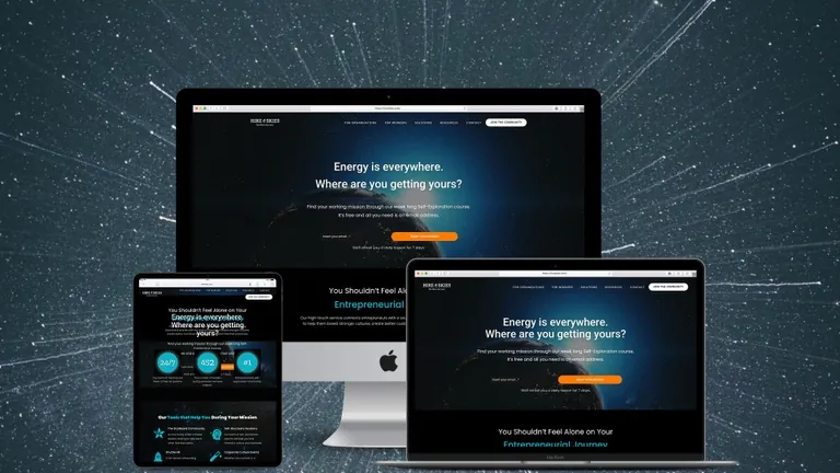 Website design for Hire Skies