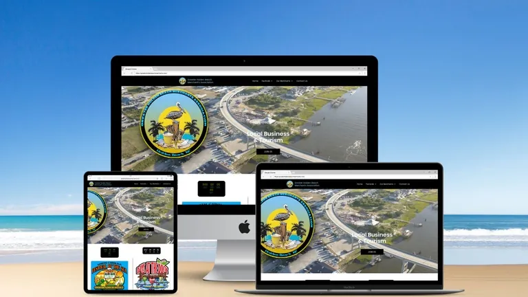 Website design for Holden Beach Merchants Association