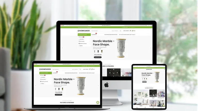 Website design for Home and Box