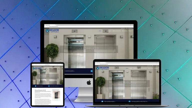 Website design for Home Elevator and Lift