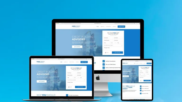 Website design for Hope Credit