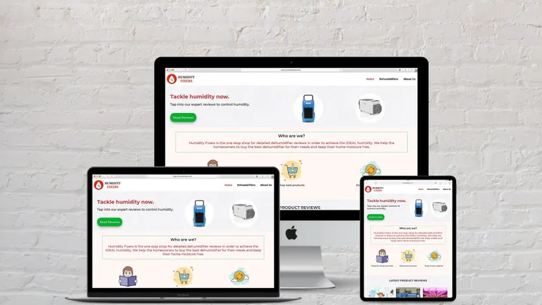 Website design for Humidity Fixers