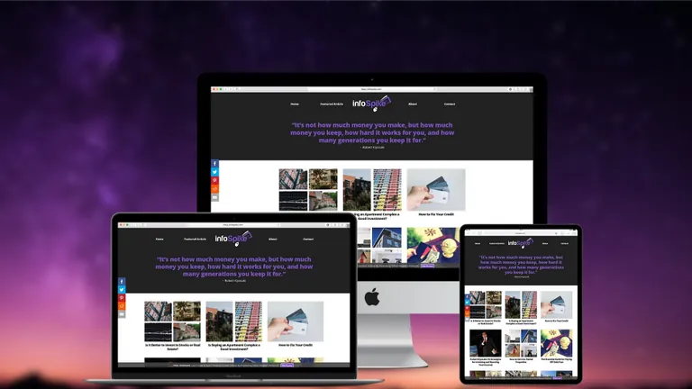 Website design for Info Spike