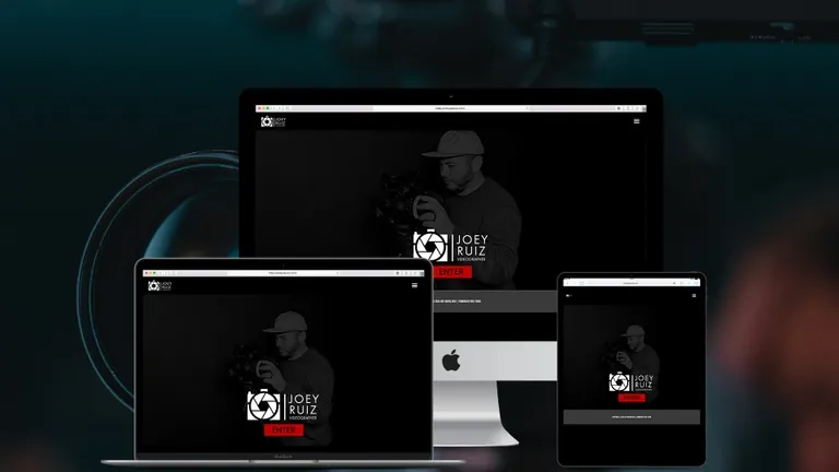 Website design for Joey Ruiz