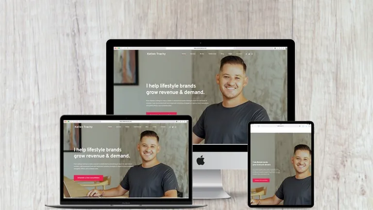 Website design for Kellen Trachy