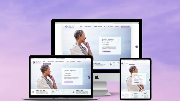 Website design for Ketamine Treatment in Georgia
