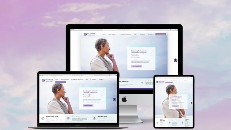 Website design for Ketamine Treatment in Michigan