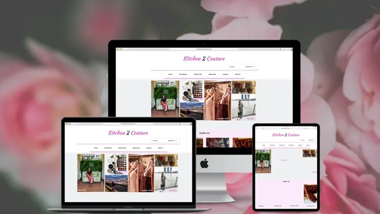 Website design for Kitchen 2 Couture