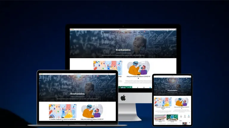 Website design for Kvarkadabra