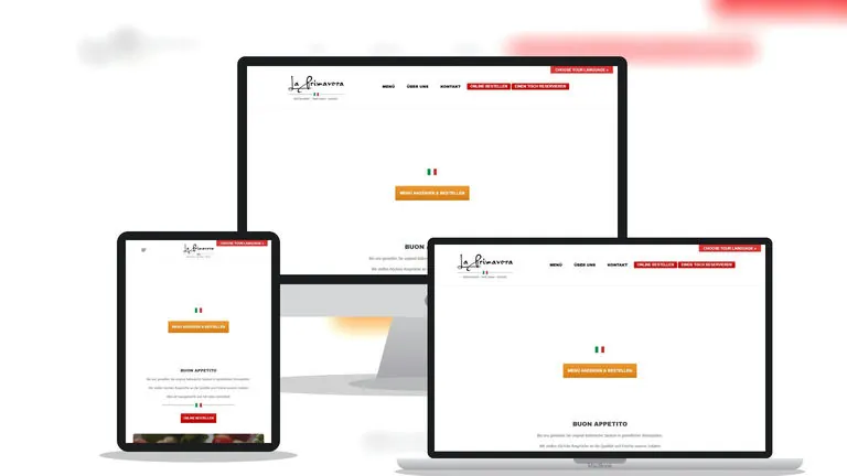 Website design for La Primavera