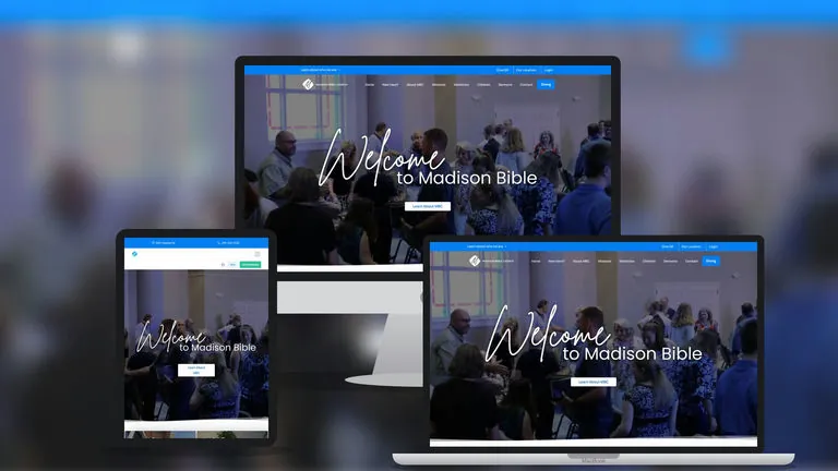 Website design for Madison Bible Church