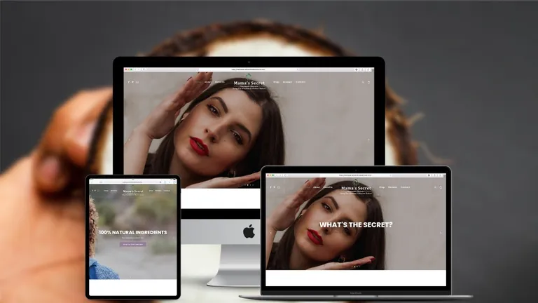 Website design for Mama’s Secret Handmade Skincare