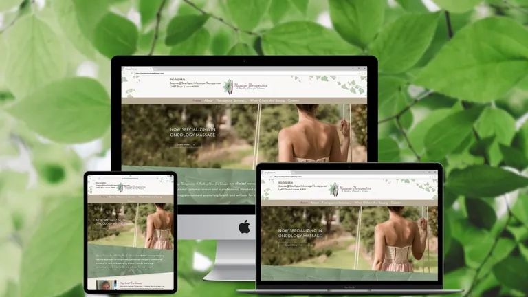 Website design for Massage Therapeutics