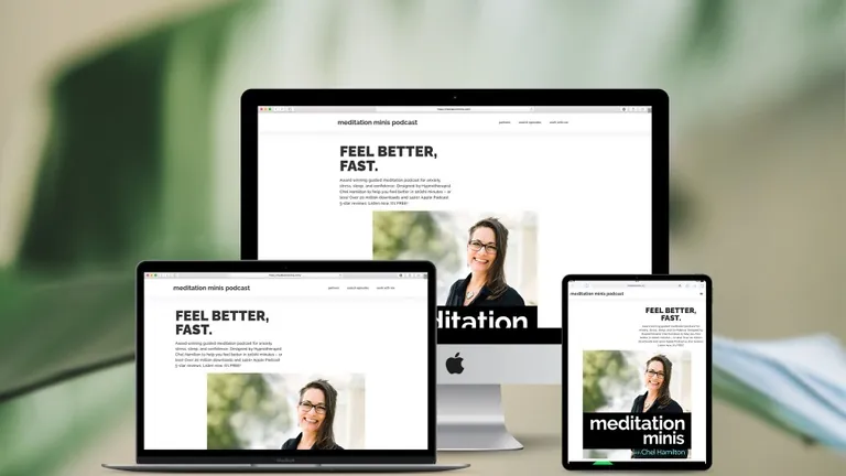 Website design for Meditation Minis