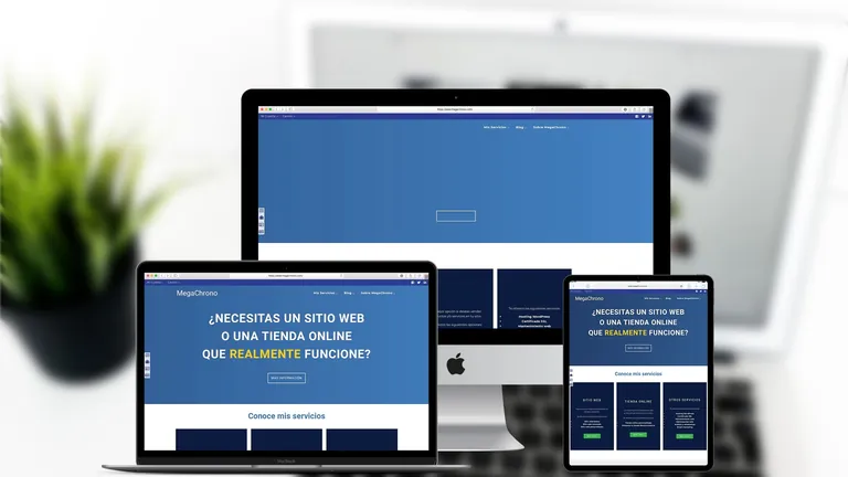 Website design for Mega Chrono