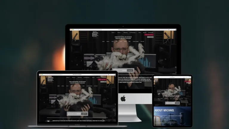 Website design for Michael Briggs