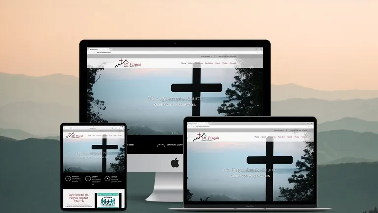 Website design for Mt. Pisgah Baptist Church