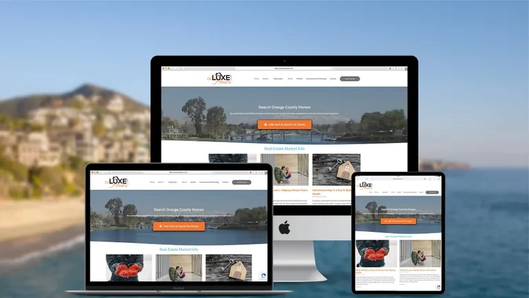 Website design for OC Luxe Homes