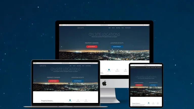 Website design for OnSite Locations
