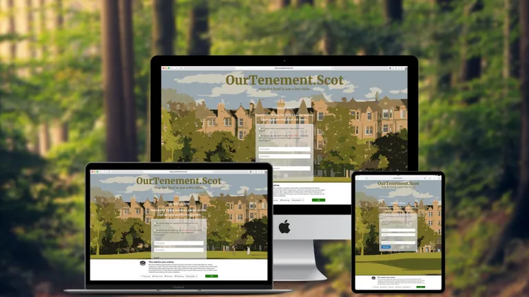Website design for Our Tenement
