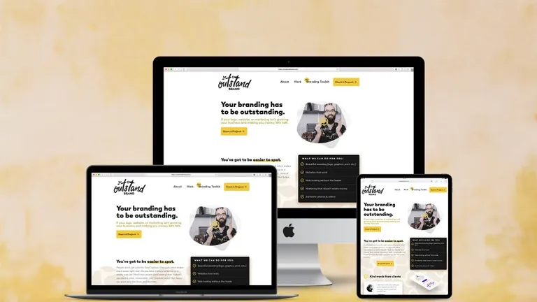 Website design for Outstand Brand