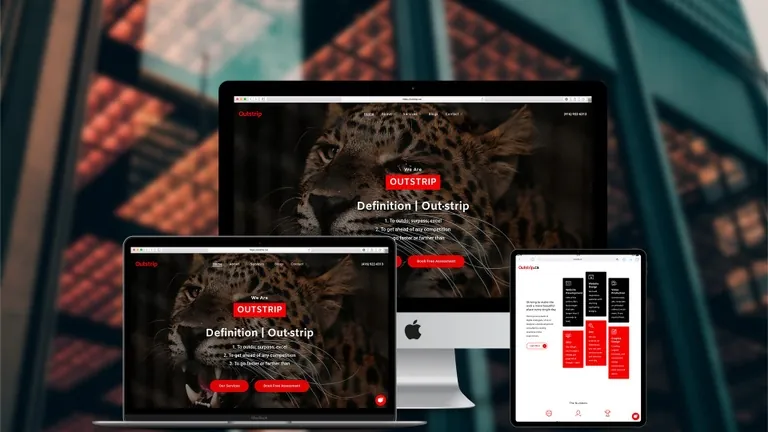 Website design for Outstrip