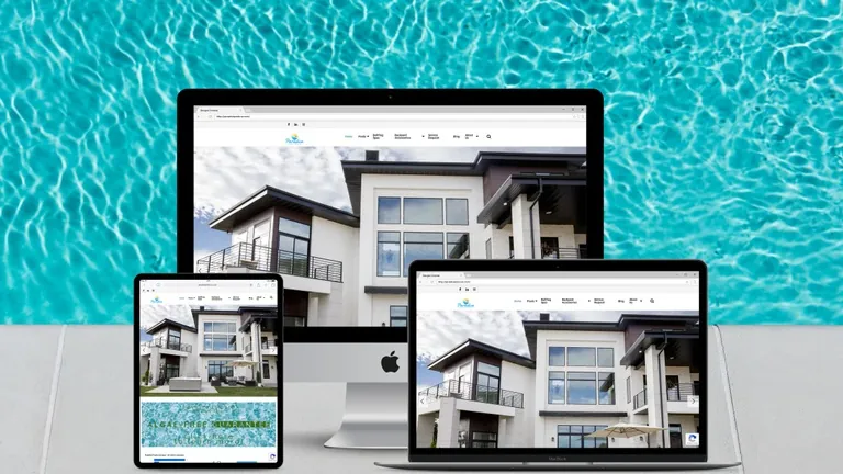 Website design for Paradise Pools