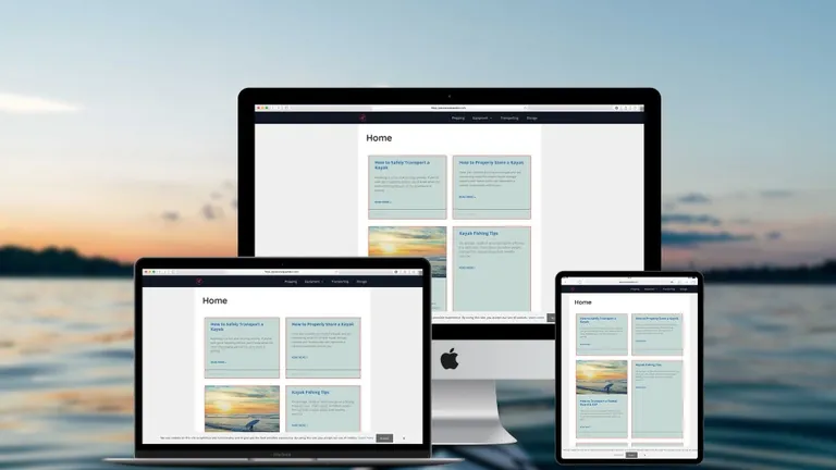 Website design for Passionate Paddler