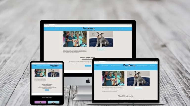 Website design for Paws-Ability