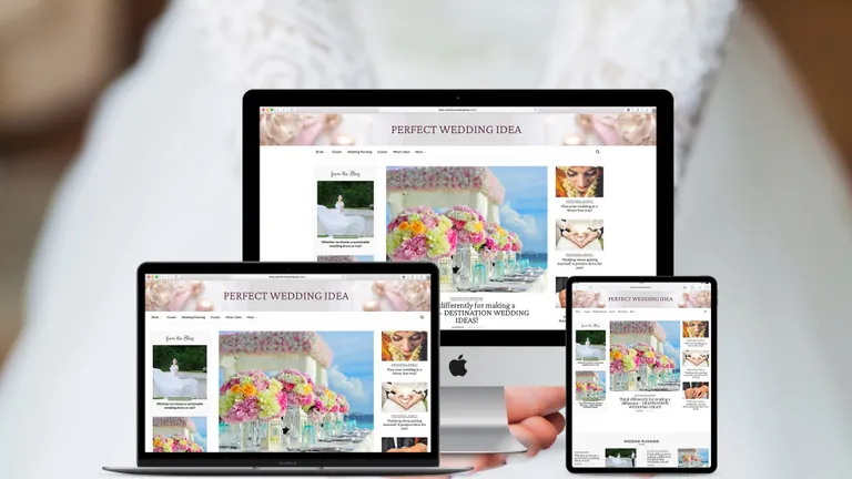 Website design for Perfect Wedding Idea