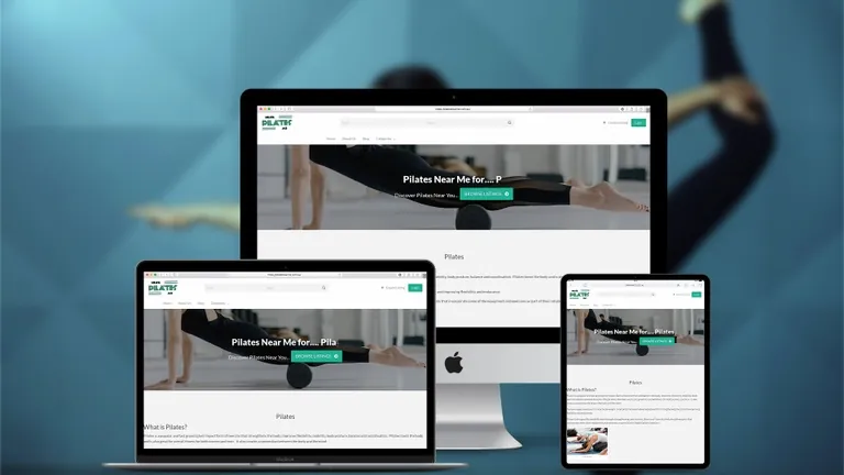 Website design for Pilates Near Me