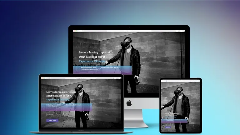 Website design for Plugin Virtual Reality