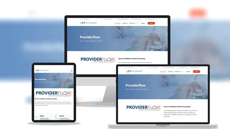 Website design for Provider Flow