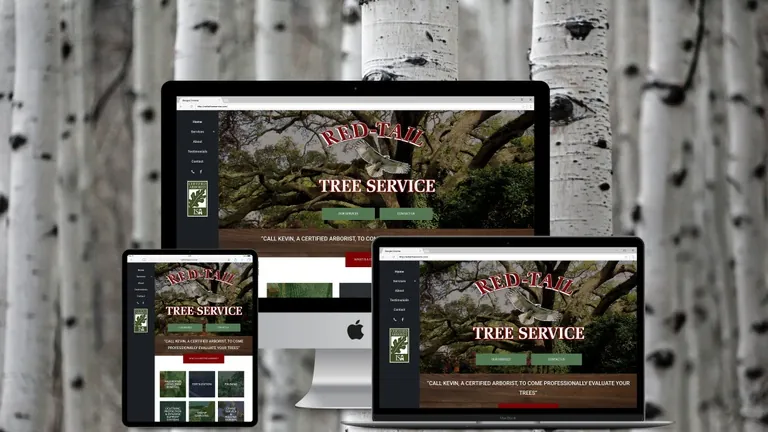 Website design for Red Tail Tree Service