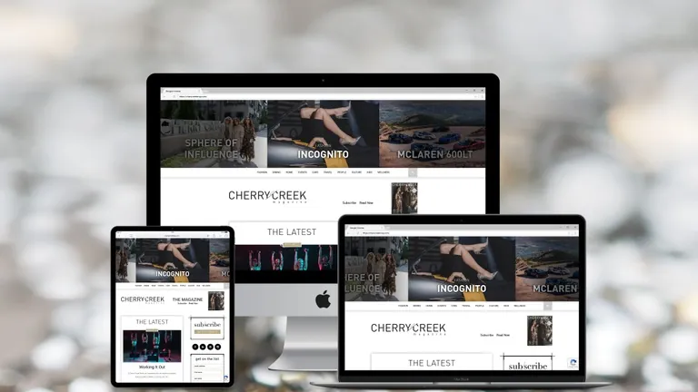 Website design for Reign Media & Cherry Creek Magazine