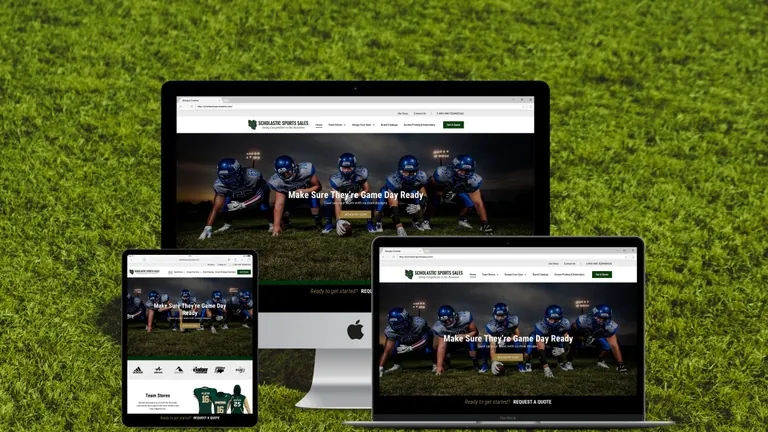 Website design for Scholastic Sports