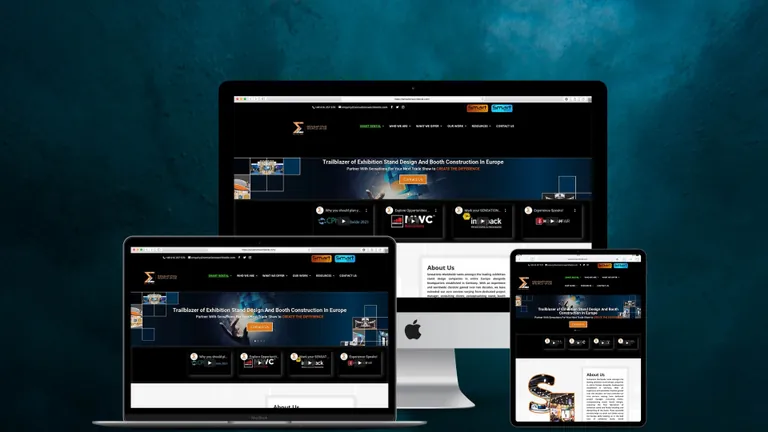 Website design for Sensations Worldwide
