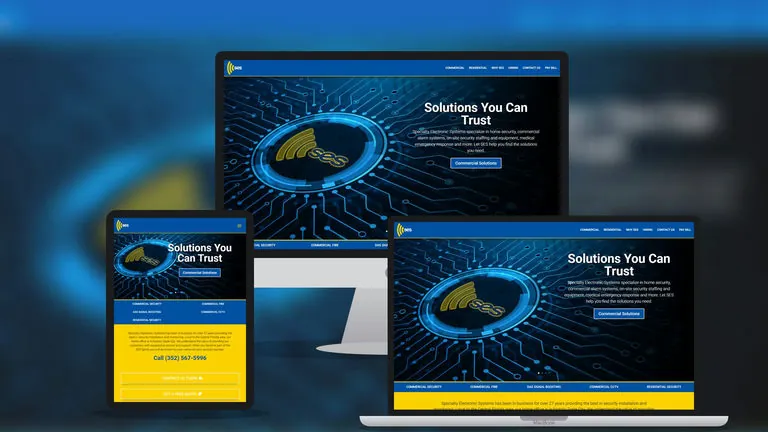 Website design for SES Alarms
