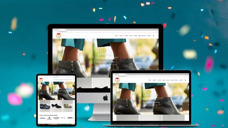 Website design for Shoe Center NMB