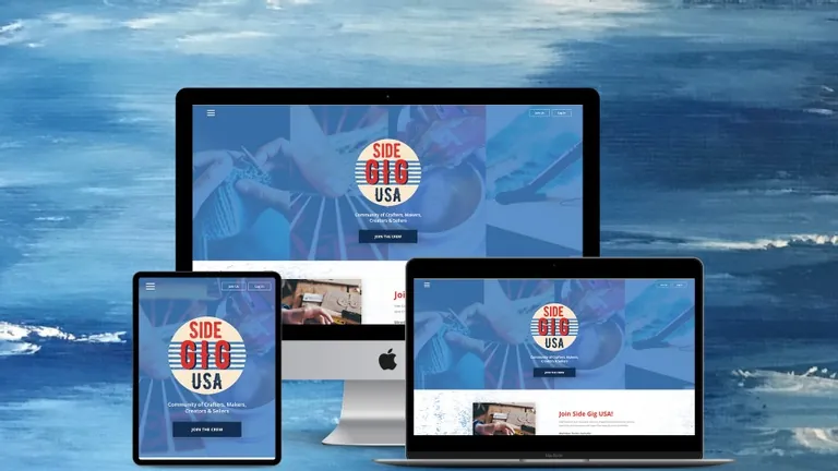 Website design for Side Gig USA