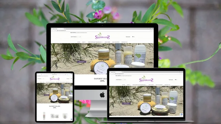 Website design for SignaScents