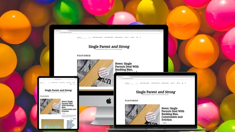 Website design for Single Parent and Strong