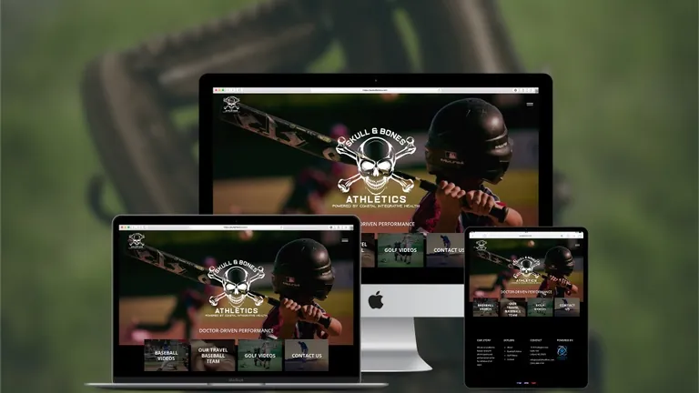 Website design for Skull and Bones Athletics