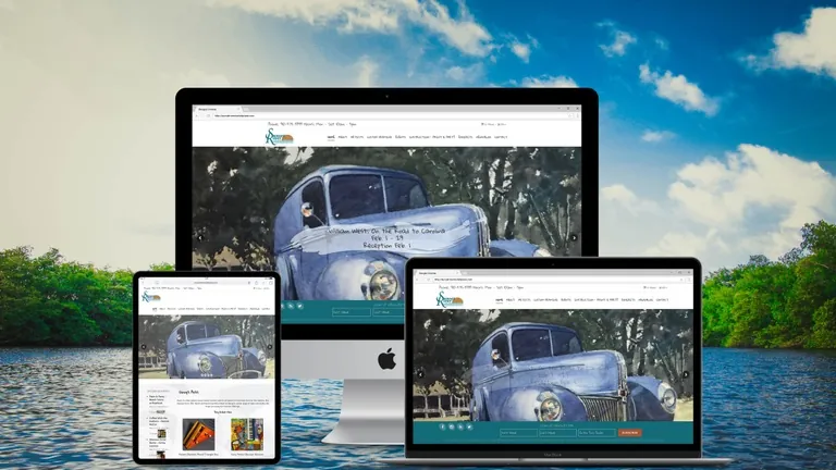 Website design for Sunset River Gallery