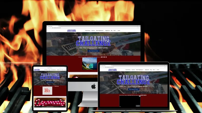 Website design for Tailgating Challenge