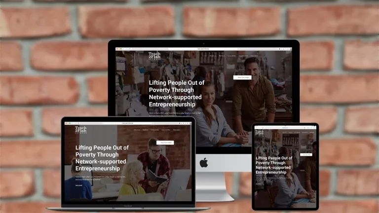 Website design for Teach 2 Fish